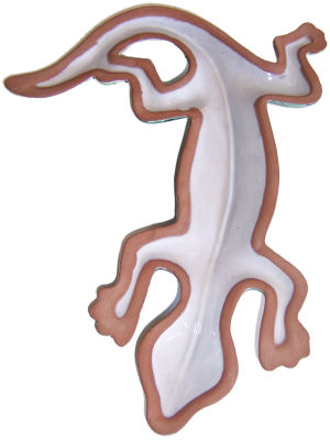 TalaMex Colorful Garden Ceramic Lizard Details