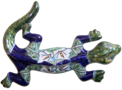 Lily Garden Ceramic Lizard