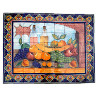 TalaMex Bodegon Clay Talavera Tile Mural