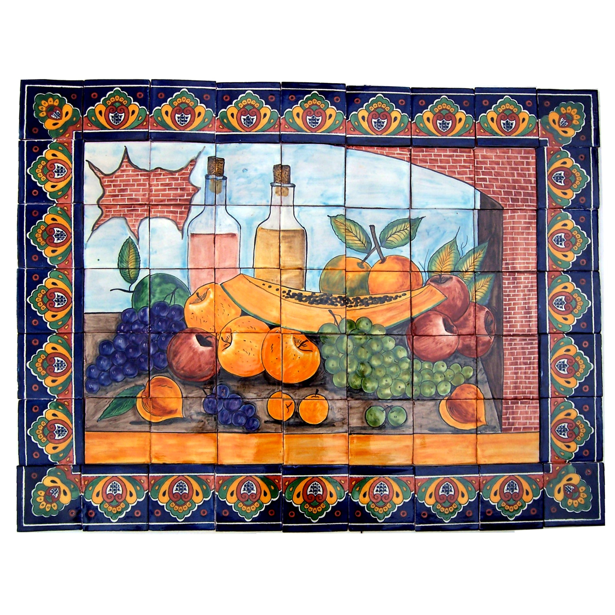 TalaMex Bodegon Clay Talavera Tile Mural