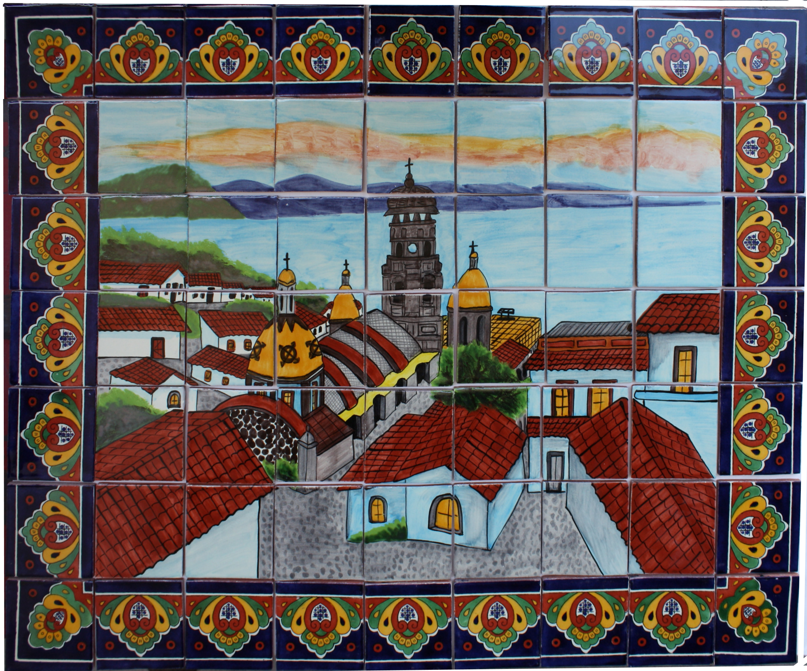 TalaMex Vallarta Clay Talavera Tile Mural