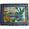 TalaMex Fish Bodegon. Clay Talavera Tile Mural