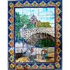 TalaMex Pedestrian Bridge. Clay Talavera Mexican Tile Mural