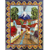 TalaMex Volcano Clay Talavera Tile Mural