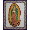 TalaMex Our Lady Virgen De Guadalupe. Clay Talavera Tile Mural