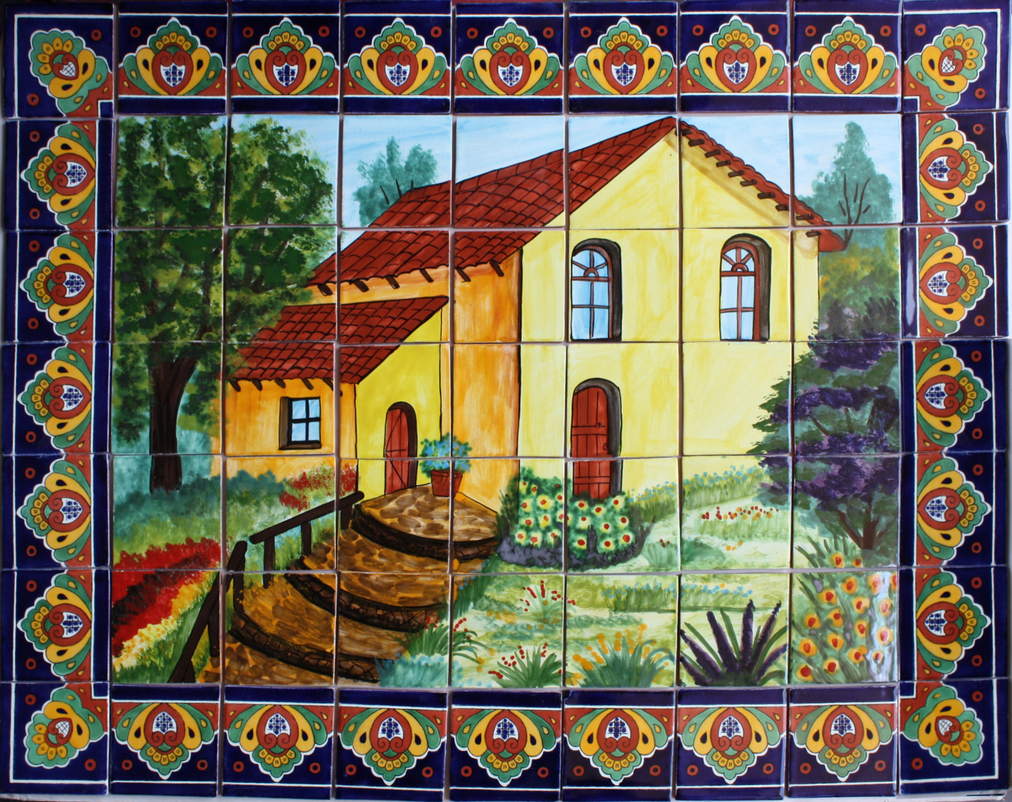 TalaMex La Casita. Clay Talavera Tile Mural