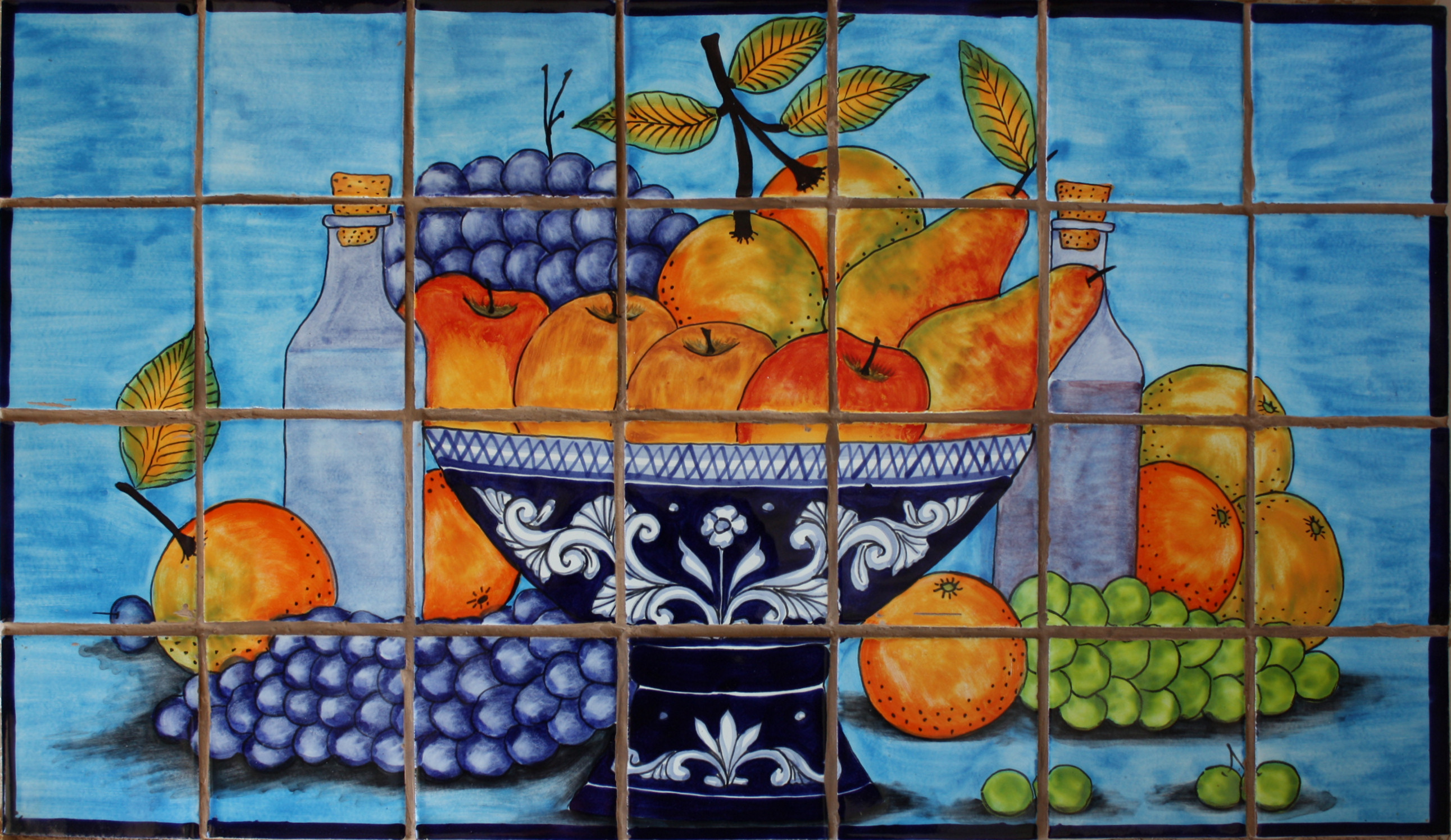 TalaMex Spring Harvest. Clay Talavera Tile Mural