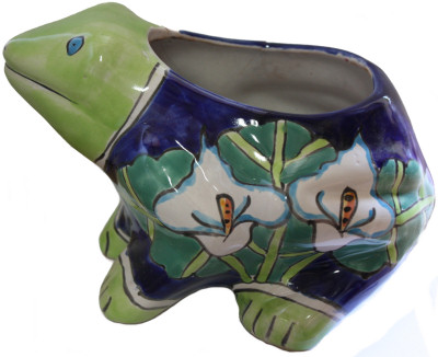 Lily Frog Talavera Planter