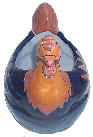 Sun Chicken Talavera Ceramic Planter Details