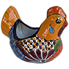 TalaMex Palmillas Indoors/Outdoors Chicken Mexican Colors Talavera Garden Planter