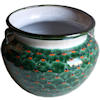 TalaMex Large-Sized Green Peacock Mexican Colors Talavera Ceramic Garden Pot