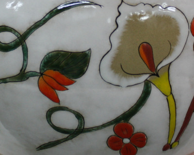 TalaMex Jumbo-Sized Jacona Mexican Colors Talavera Ceramic Garden Pot Close-Up