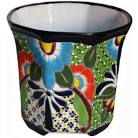 Sevina Mexican Colors Talavera Ceramic Garden Pot