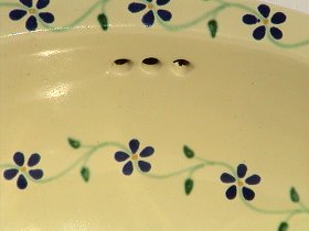 Blue Flowers Ceramic Talavera Sink Close-Up
