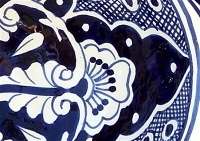 TalaMex Traditional Ceramic Talavera Sink Close-Up