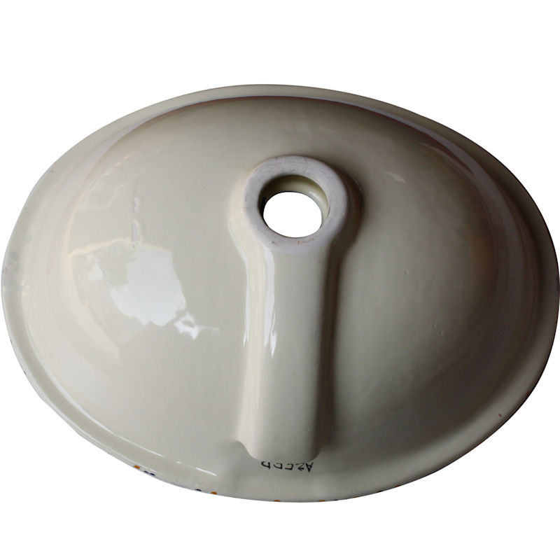 TalaMex Blue Clover Ceramic Talavera Mexican Bathroom Sink Details