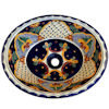 TalaMex Mantel Ceramic Talavera Mexican Bathroom Sink