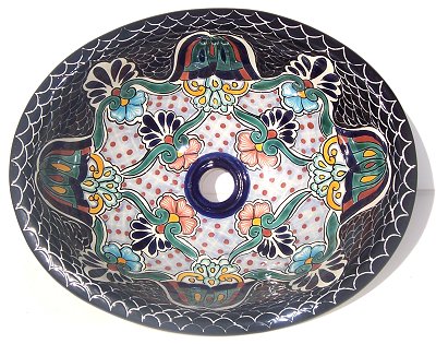 TalaMex Turtle Ceramic Talavera Sink