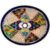 TalaMex Janitzio Talavera Ceramic Mexican Bathroom Sink