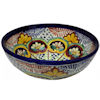 TalaMex Greca C Round Ceramic Talavera Bathroom Vessel Sink