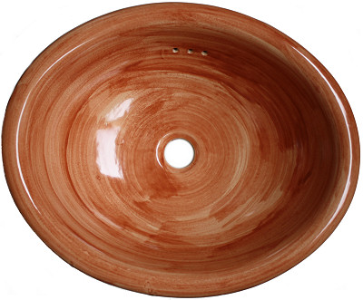 Big Washed Terracotta Talavera Ceramic Sink