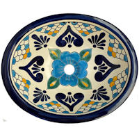 TalaMex Montijo Ceramic Talavera Sink