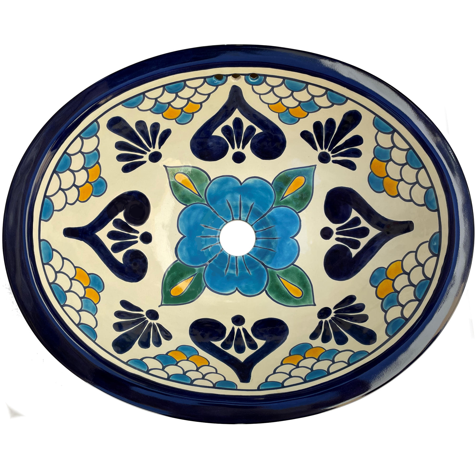 TalaMex Montijo Ceramic Talavera Sink