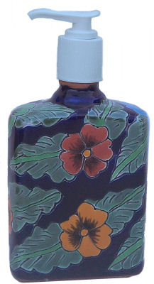 Pansy Talavera Soap Container