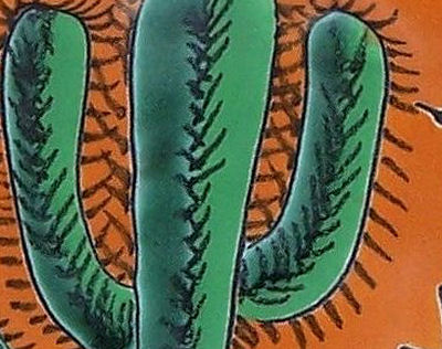 Desert Talavera Soap Container Close-Up