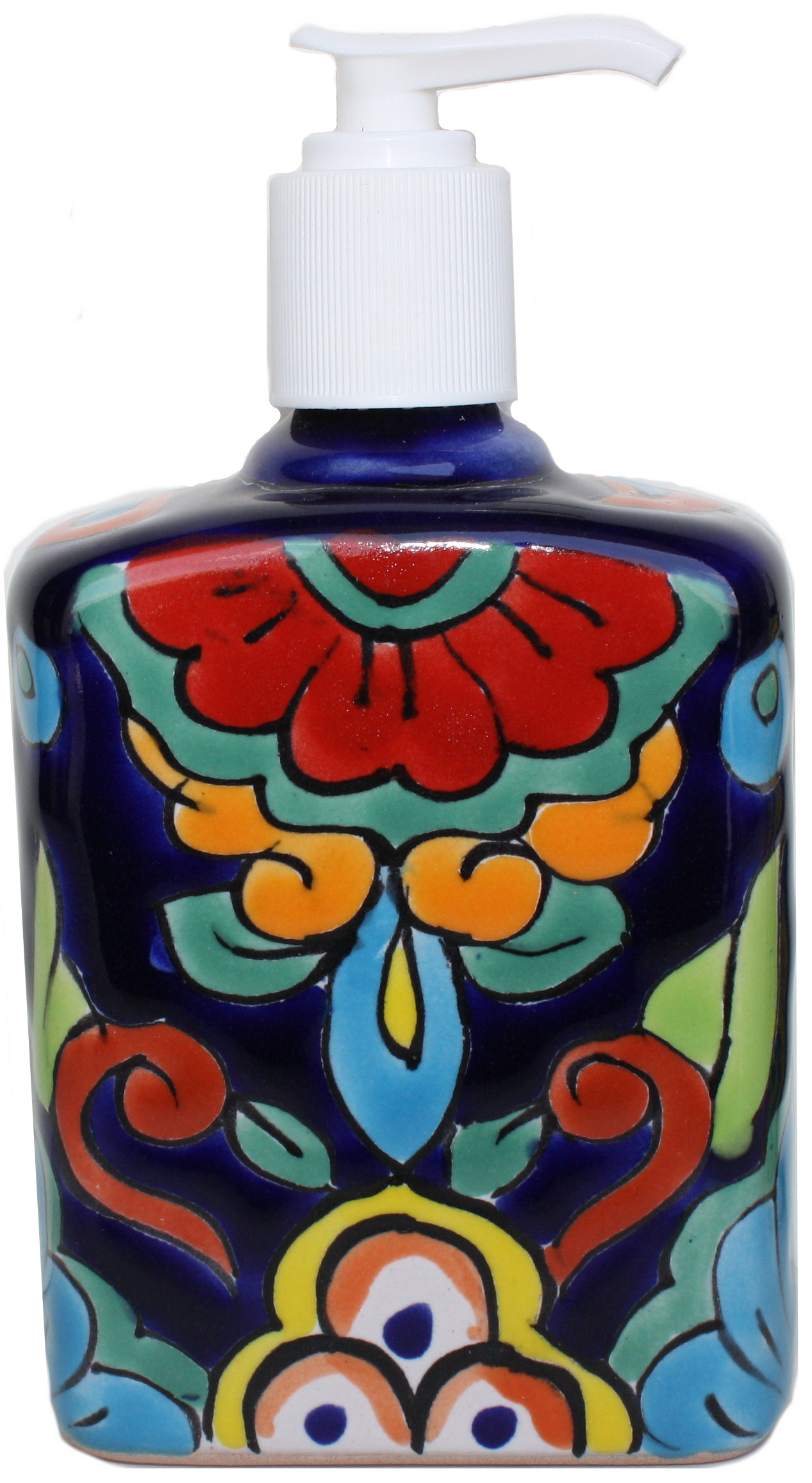 Rainbow Talavera Soap Container