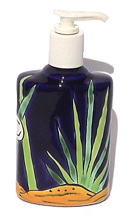 Fish Talavera Soap Container Close-Up