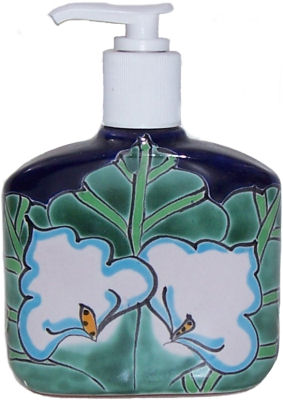 Small Lily Talavera Soap Container