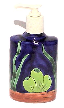 Fish Talavera Soap Container Close-Up