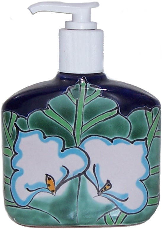 Small Lily Talavera Soap Container