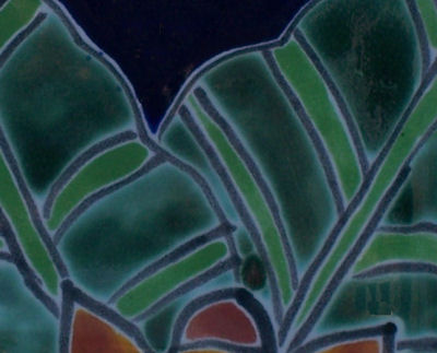 Sunflower Talavera Soap Container Close-Up