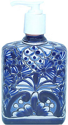 Traditional Talavera Soap Container