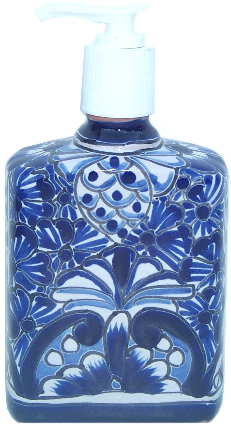 Traditional Talavera Soap Container