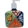 Small-Sized Rainbow Talavera Soap Container