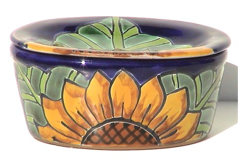 Sunflower Talavera Soap Dish