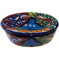 TalaMex Multicolor Talavera Soap Dish