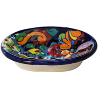 TalaMex Rainbow Mexican Talavera Soap Dish