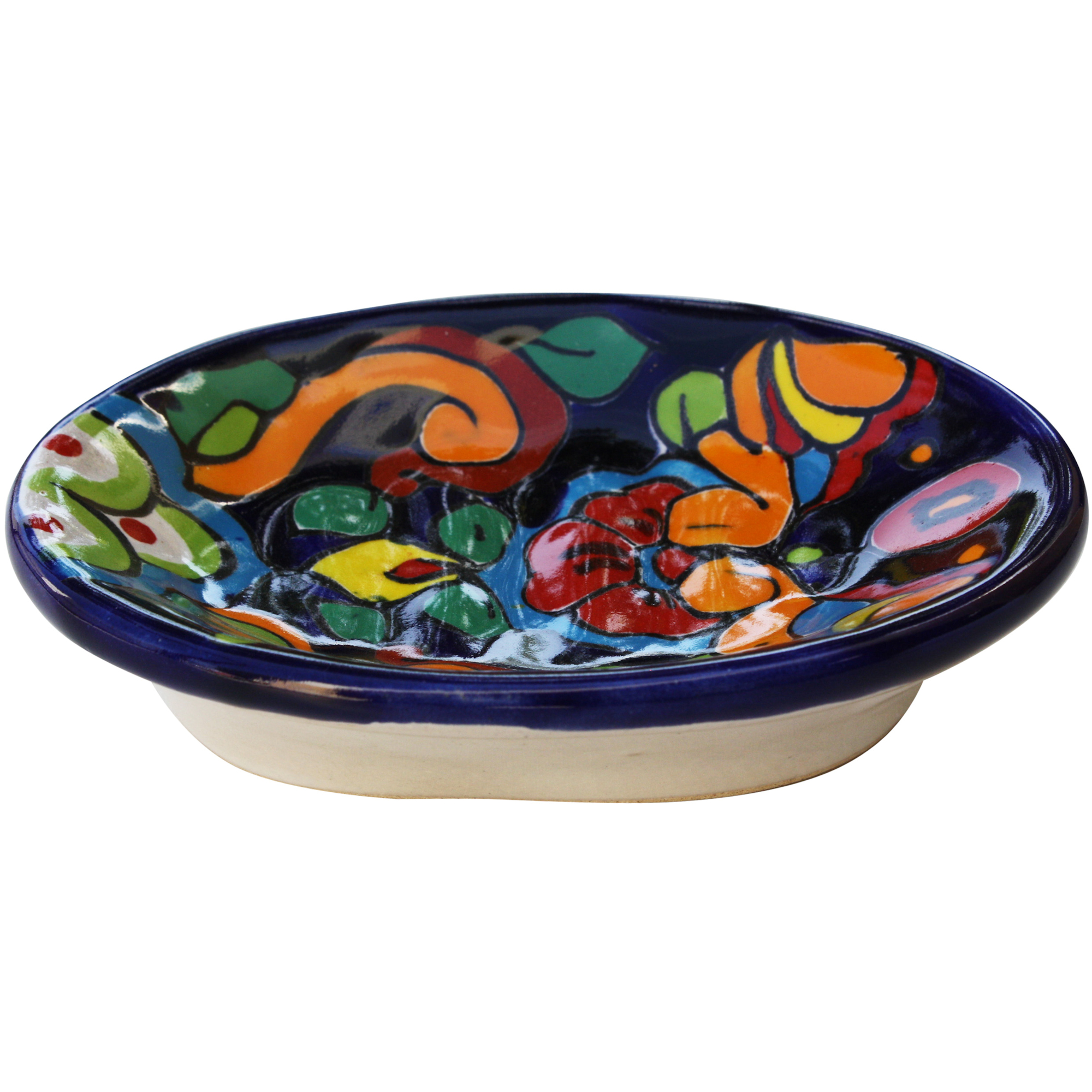 TalaMex Rainbow Mexican Talavera Soap Dish