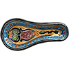 TalaMex Handmade Coapan Colorful Mexican Talavera Ceramic Spoon Rest