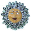 TalaMex Green Peacock Small Talavera Ceramic Sun Face