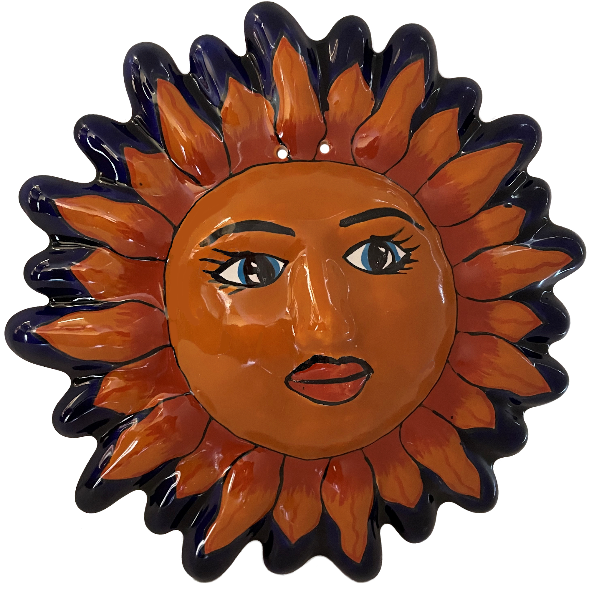 TalaMex Medium-Sized Talavera Ceramic Sun Face