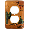 Desert Talavera Outlet Switch Plate