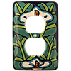 TalaMex Lily Outlet Mexican Talavera Ceramic Switch Plate