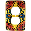 TalaMex Canary Talavera Outlet Switch Plate