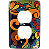 Rainbow Talavera Outlet Switch Plate