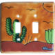 TalaMex Desert Double Toggle Mexican Talavera Ceramic Switch Plate